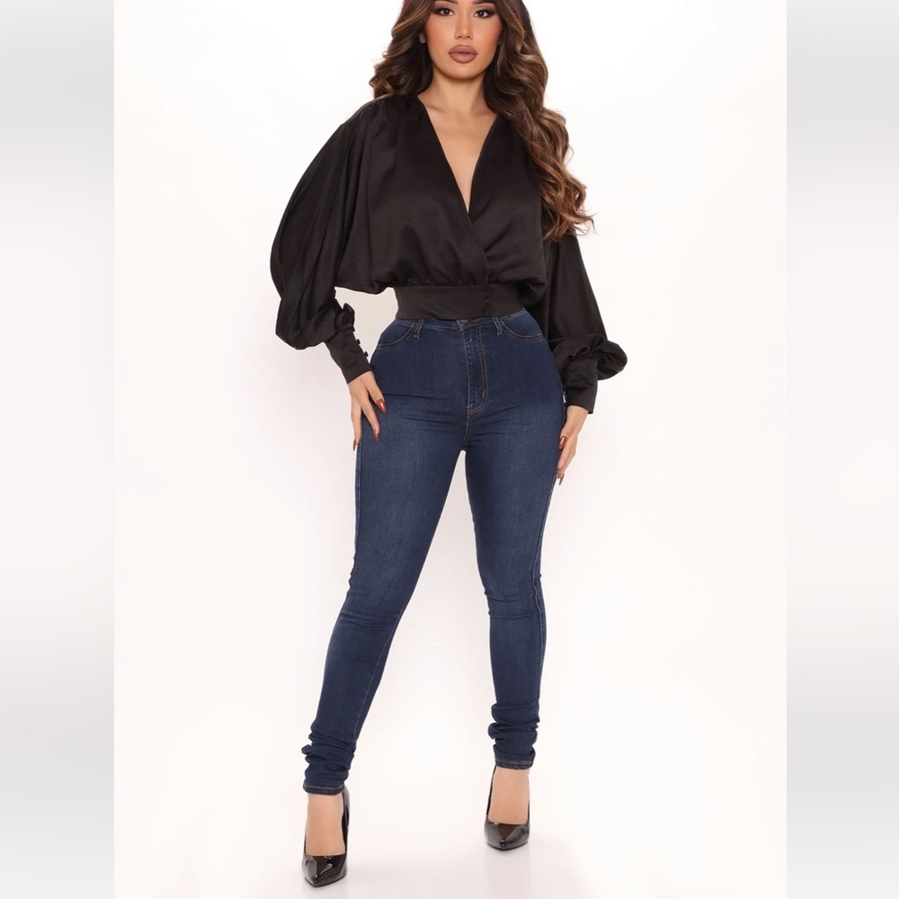 New Black Flowy Top - Sexy